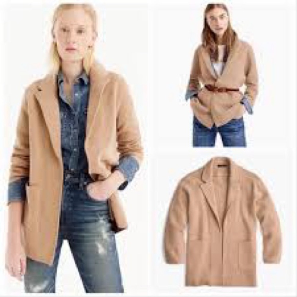 J Crew Sophie Sweater Blazer/Cardigan size XXS in Camel